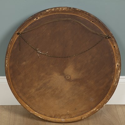Lot 348 - A Georgian style gilt circular convex wall mirror