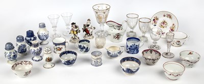 Lot 191 - A collection of 18th century and later ceramics and glass