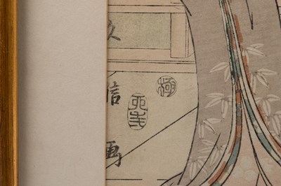 Lot 375 - Hyakusai Hisanobu (Japanese active from 1801-1815)