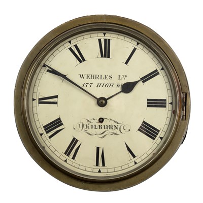 Lot 602 - A 19th century double-sided dial clock