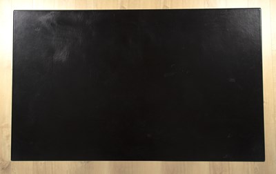 Lot 1095 - A modern steel framed desk