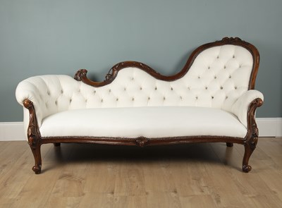 Lot 130 - A Victorian mahogany Rococo style settee