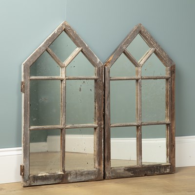 Lot 1160 - A pair of pine framed mirrors