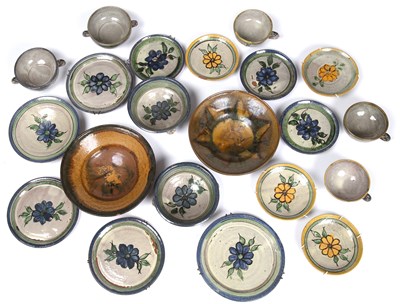 Lot 402 - A collection of majolica glazed Guatemalan...