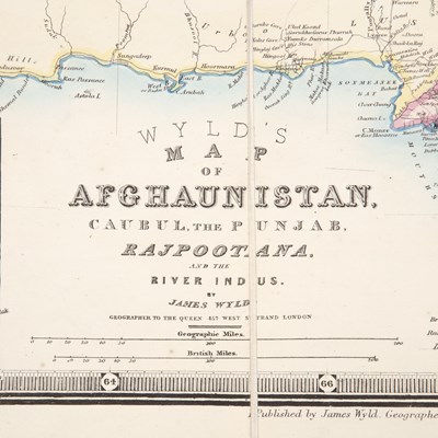 Lot 711 - Wyld (James) Wyld's Map of Afghanistan, 'The...