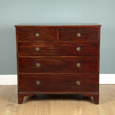 Lot 99 - A 19th century mahogany chest of drawers