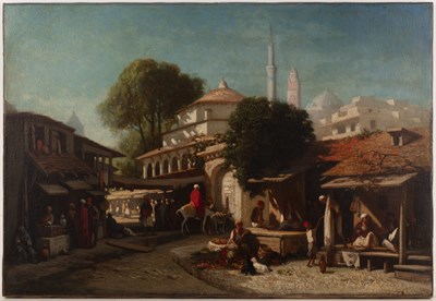 Lot 195 - Louis Tesson (French, 1820-1870) 'A Turkish...