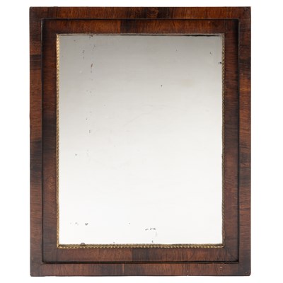 Lot 613 - A mahogany framed wall mirror