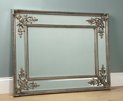 Lot 708 - A rectangular wall mirror