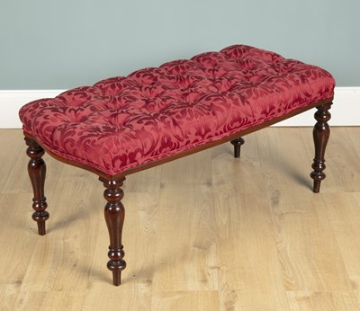 Lot 188 - A 19th century mahogany framed stool