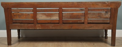 Lot 625 - An Indonesian hardwood deep bench