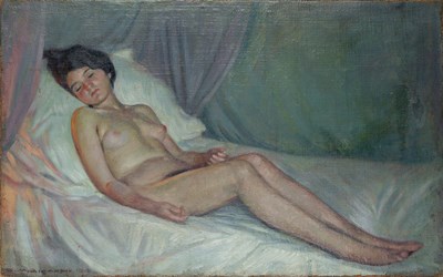 Lot 128 - Giorgio Matteo Aicardi (1891-1985) Sleeping...