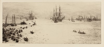 Lot 8 - William Lionel Wyllie (1857-1931) The Bay of...