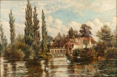 Lot 226 - Theodore Hines (act. 1876-1889) Iffley Mill on...