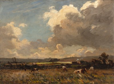 Lot 365 - Wycliffe Eggington (1875-1951) Cattle at...