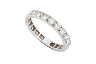 Lot 165 - A diamond full hoop eternity ring, set...