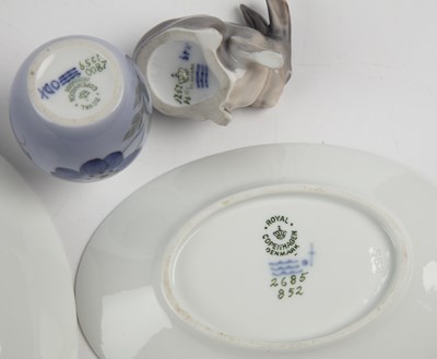 Lot 1069 - Four pieces of Danish porcelain