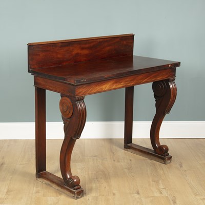 Lot 285 - A 19th century William IV style mahogany console table