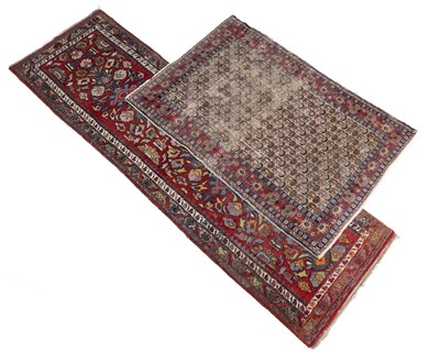 Lot 1293 - A rug and a runner