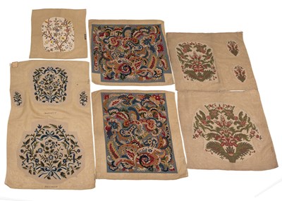 Lot 437 - A group of needlework seat covers