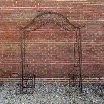 Lot 1481 - A wrought iron rose arch