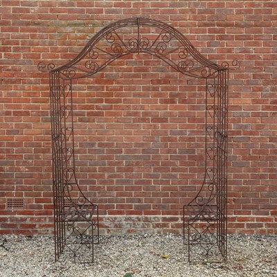 Lot 1438 - A wrought iron rose arch