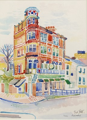 Lot 203 - Fred Yates (1922-2008) Scene, Richmond signed...