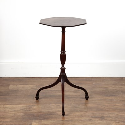 Lot 102 - Mahogany wine octagonal table 19th Century, on...