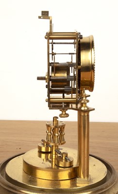 Lot 307 - Gilt clock under a glass dome and a group of...