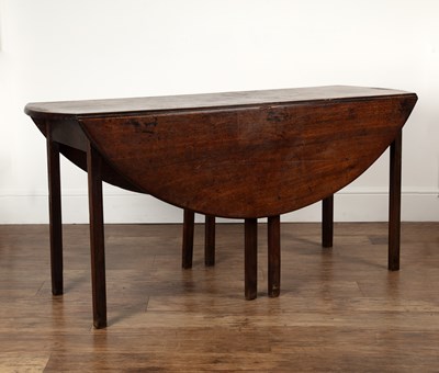 Lot 87 - Mahogany wake table 18th Century with two drop...