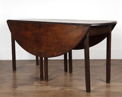 Lot 87 - Mahogany wake table 18th Century with two drop...