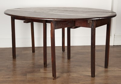 Lot 87 - Mahogany wake table 18th Century with two drop...