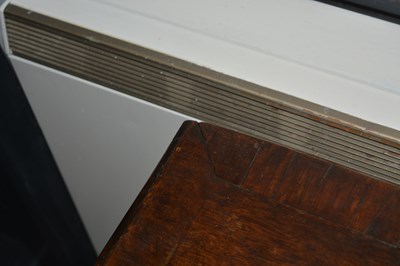 Lot 86 - Walnut kneehole desk Queen Anne, crossbanded...