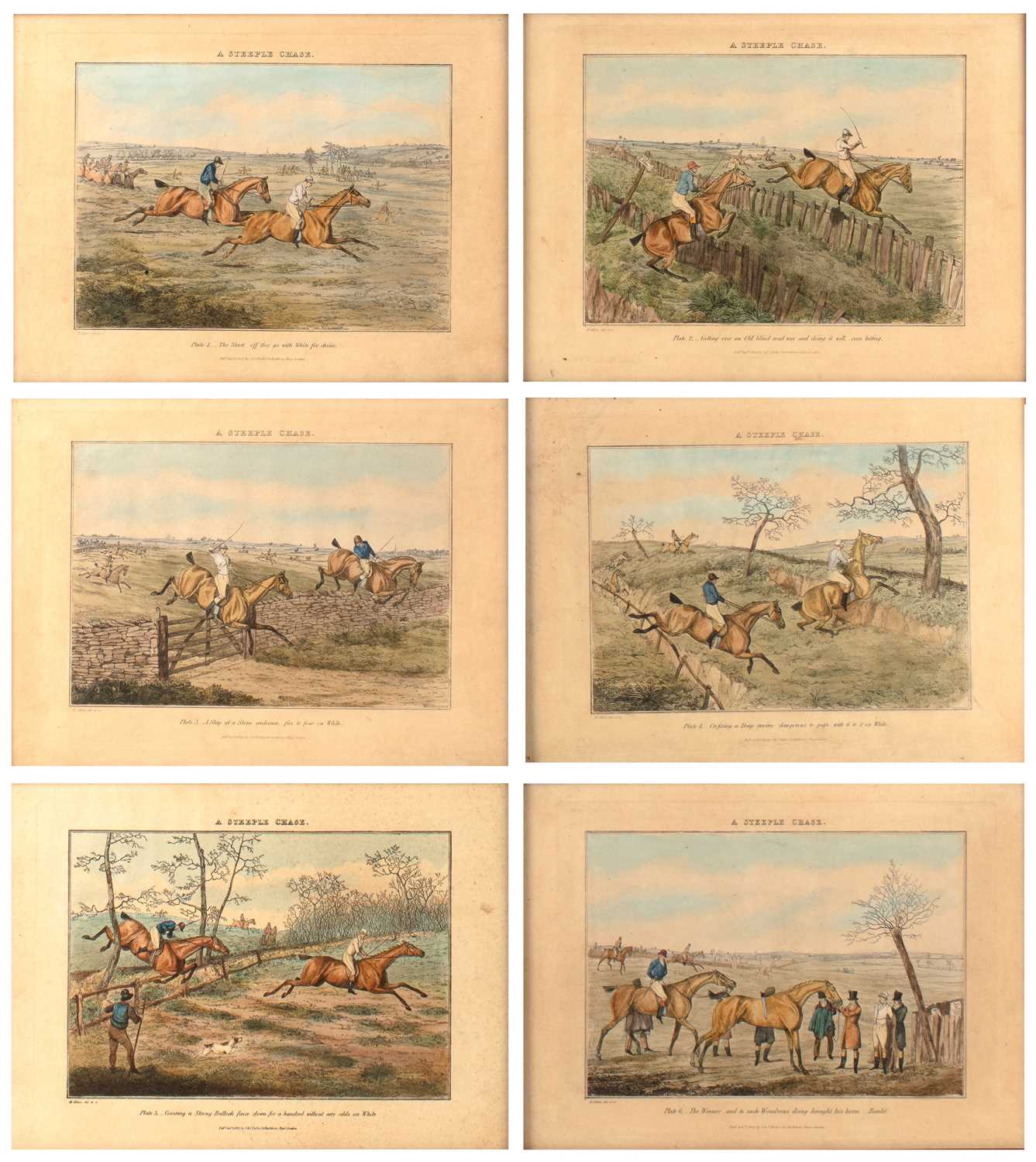 Lot 136 - H Alken (18th Century School) 'A Steeple Chase'...