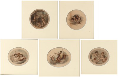Lot 138 - American School pencil miniature portrait of a...