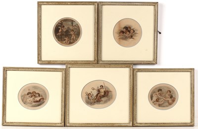 Lot 138 - American School pencil miniature portrait of a...