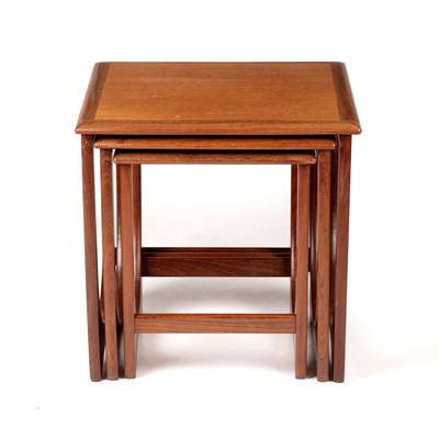 Lot 893 - G Plan Nest of tables teak largest 53cm high,...