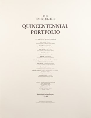 Lot 194 - The Jesus College Quincentennial Portfolio...