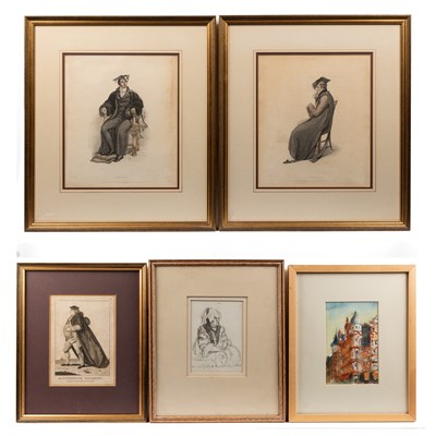 Lot 449 - A collection of figural pictures