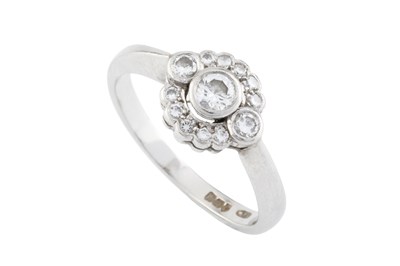 Lot 180 - A diamond cluster ring by Nicholas Wylde, the...