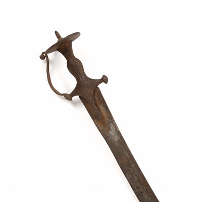 Lot 177 - Tulwar sword Indian, 19th Century with curved...