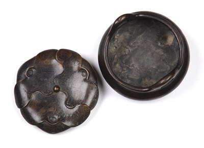 Lot 329 - Bronze censer on a bronze stand Chinese,...