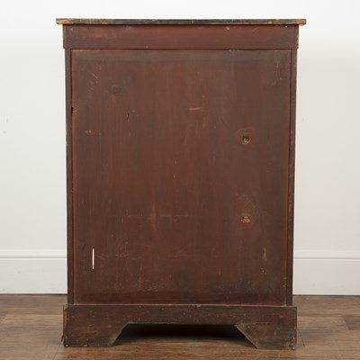 Lot 58 - Figured walnut pier cabinet Victorian, with...