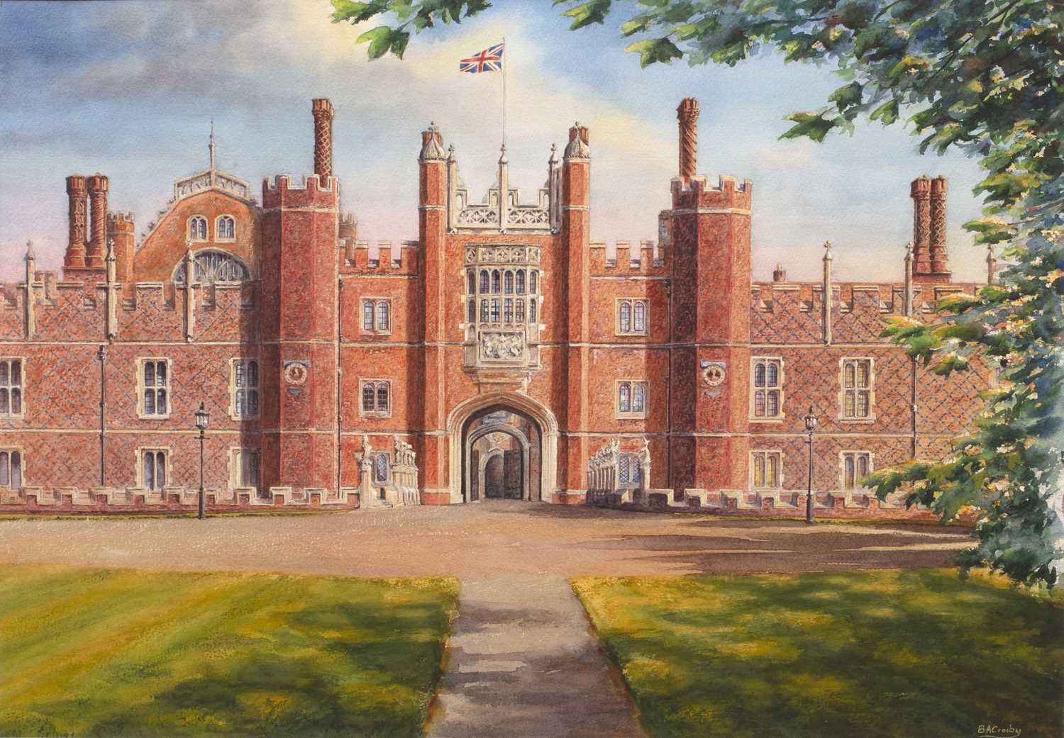 Lot 428 - Brian Crosby (20th century) Hampton Court...