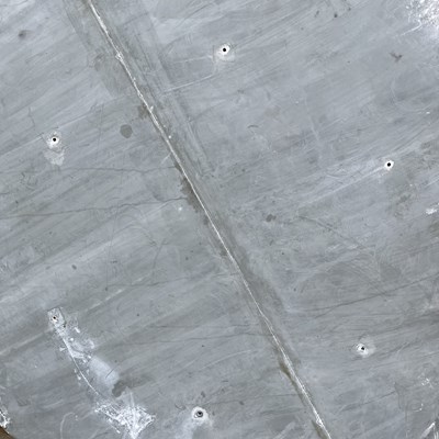 Lot 1374 - Two circular zinc-covered table tops