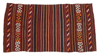 Lot 1248 - A contemporary banded Kelim rug