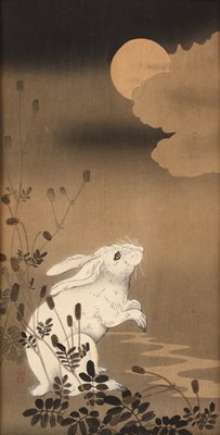 Lot 335 - After Ohara Koson (1877-1945)  'Rabbit at full...