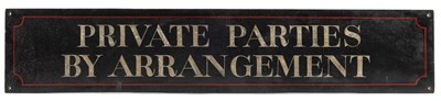 Lot 1358 - A hand-painted sign