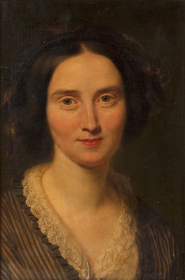 Lot 122 - 19th Century School Portrait of a lady, oil on...