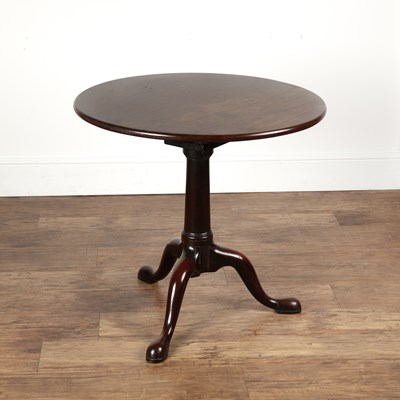 Lot 157 - Mahogany tripod table early 19th Century, with...